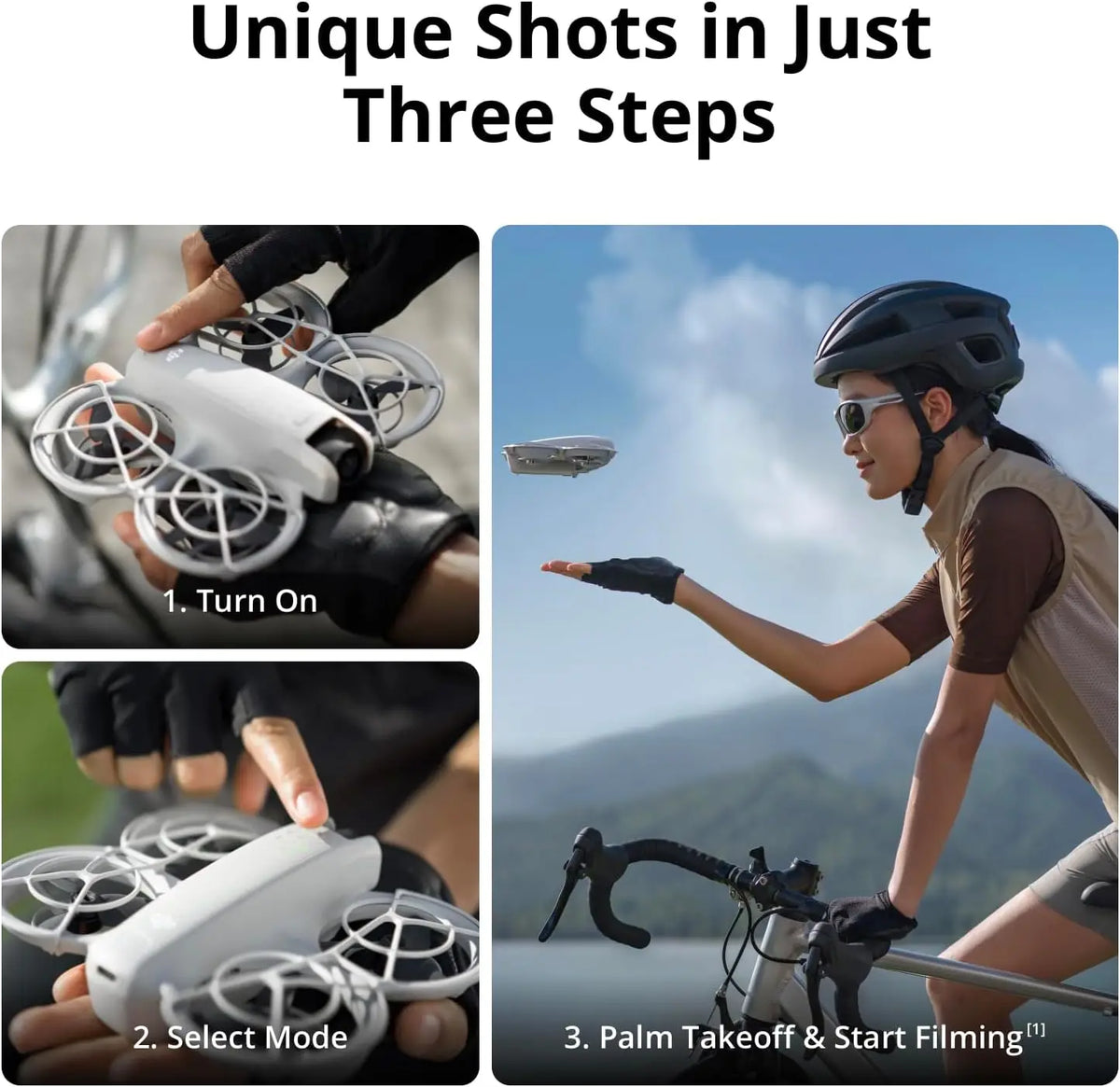 Used-DJI Neo, Mini Drone with 4K UHD Camera for Adults,Palm Takeoff, Subject Tracking, QuickShots, Stabilized Video, Built-In Propeller Guard