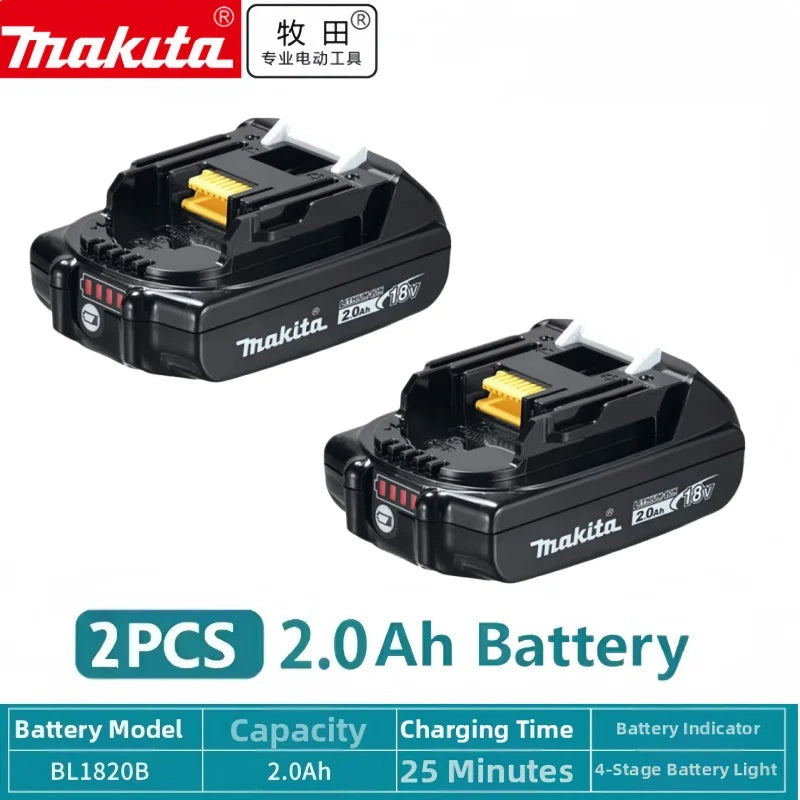 100% Original Makita Battery, 18V 6.0Ah Rechargeable Battery, Replacing Makita BL1830B L1840B L1850B L1860B, Power Tool Battery