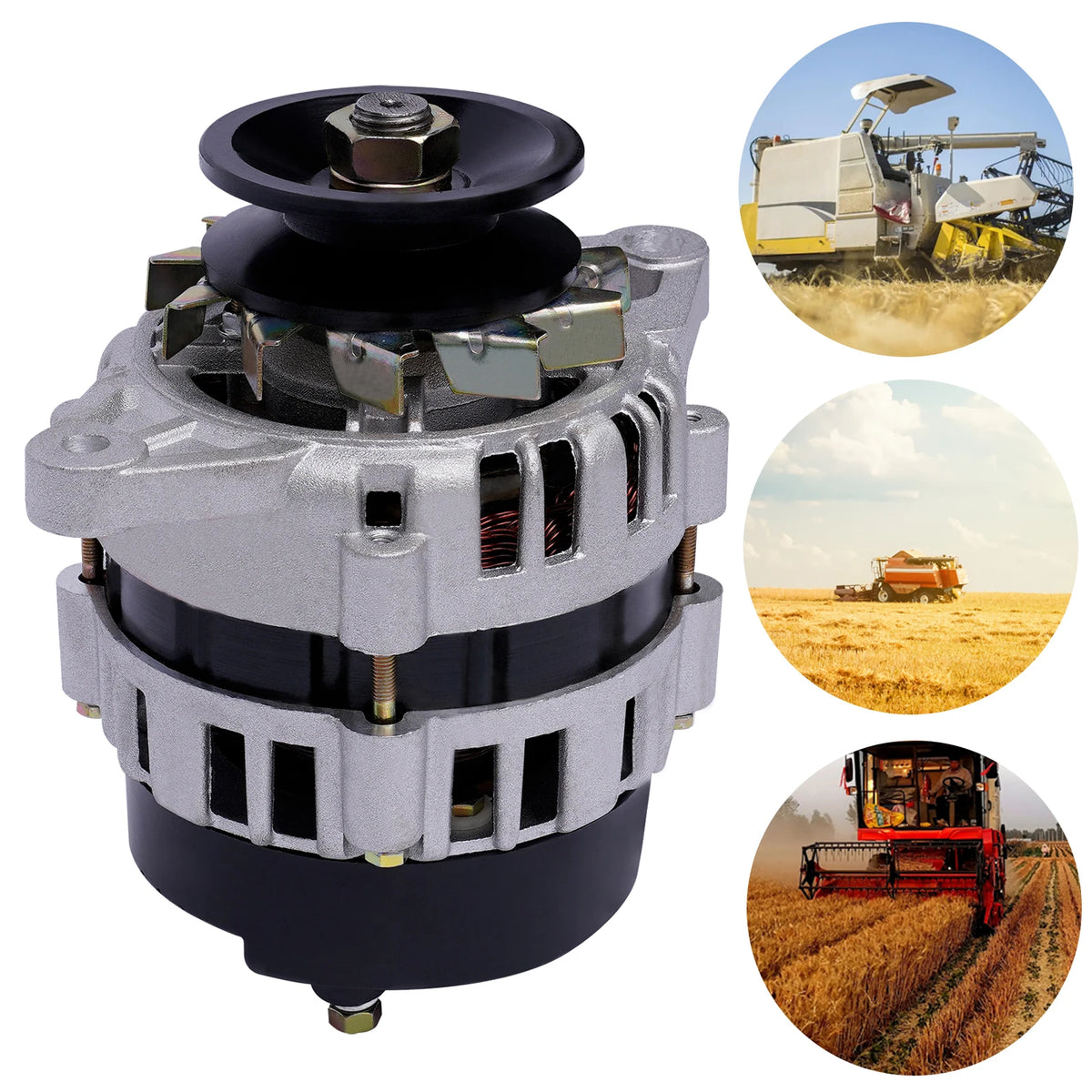 2000W Brushless Generator 24V Permanent Magne Motor for Charging and Lighting Agricultural Vehicles