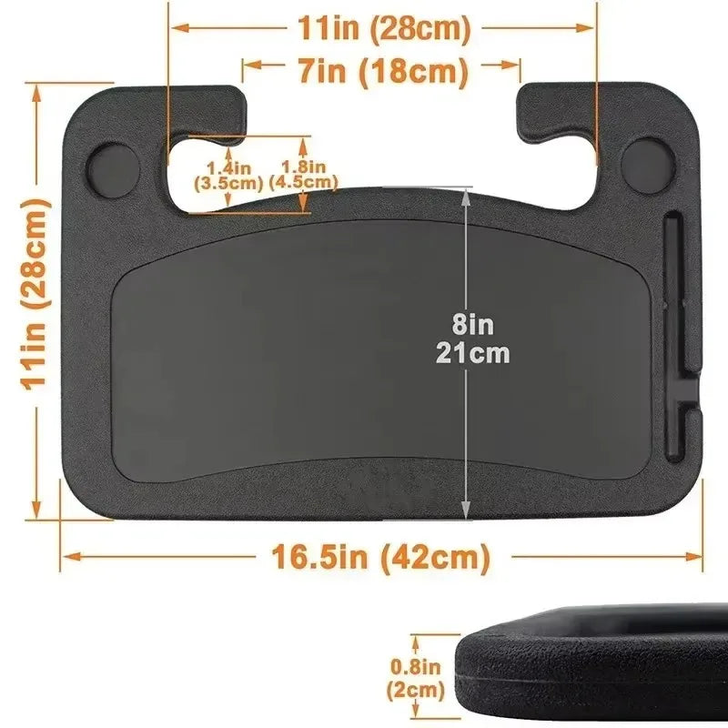 Car Tray Table Computer Desk Mount Stand Eat Work Car Steering Wheel Dining Table Bracket Drink Food Coffee Tray Board