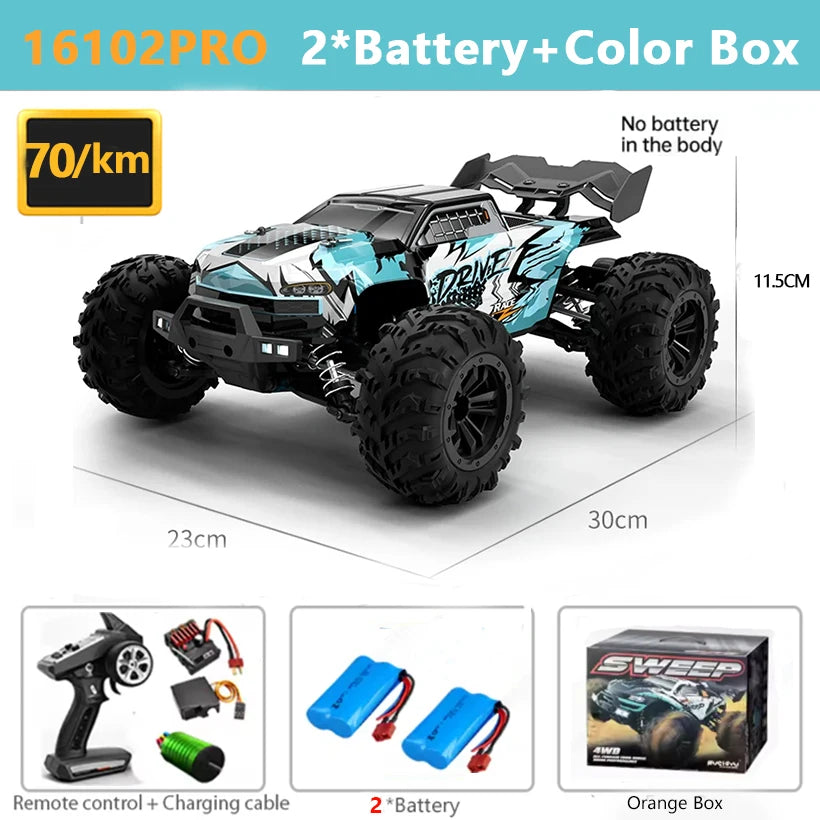 SCY 16101PRO, 16102PRO, 16103 4WD 1:14 RC Brushless High-speed Remote Control Car, 70KM/H Or 50KM/H Kilometers Per Hour, Toy Racing Car Gift