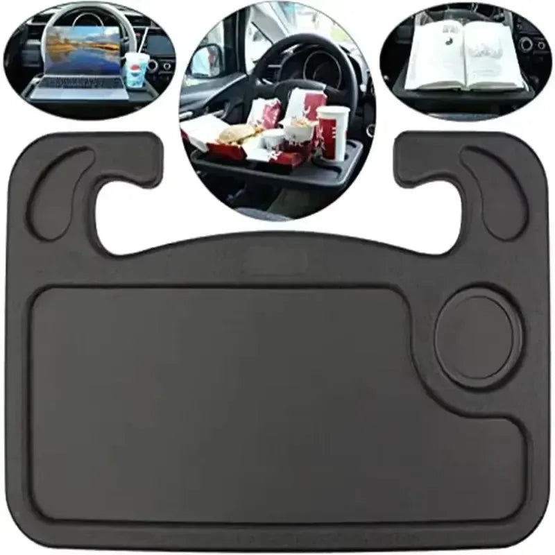 Car Tray Table Computer Desk Mount Stand Eat Work Car Steering Wheel Dining Table Bracket Drink Food Coffee Tray Board