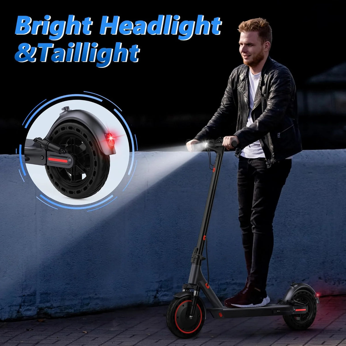 2026 New 10inch Electric Scooter 500W 22MPH Max Speed Adult APP Smart Scooter Shock-absorbing Anti-skid Folding Electric Scooter for Adult