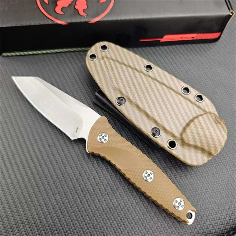 Outdoor Tools 93M-10 Socom Alpha Warcom Fixed Blade Knife 3.72" Stonewashed Wharncliffe Blade with Kydex Sheath Straight Knives