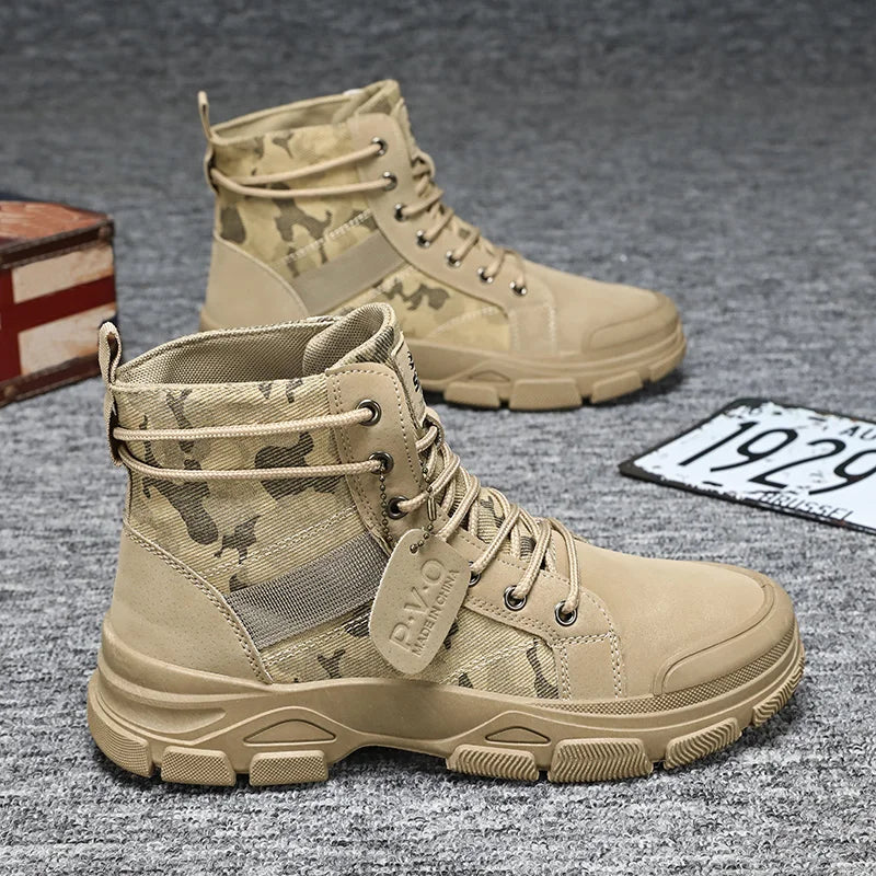 Autumn New High-Top Plus Size Casual Sports Shoes, Outdoor Hiking Boots, Comfortable Thick Sole Lightweight Casual Walking Shoes, Suitable for All-Season Daily Outdoor Activities, Walking And Travel, Mountaineering, Camping G