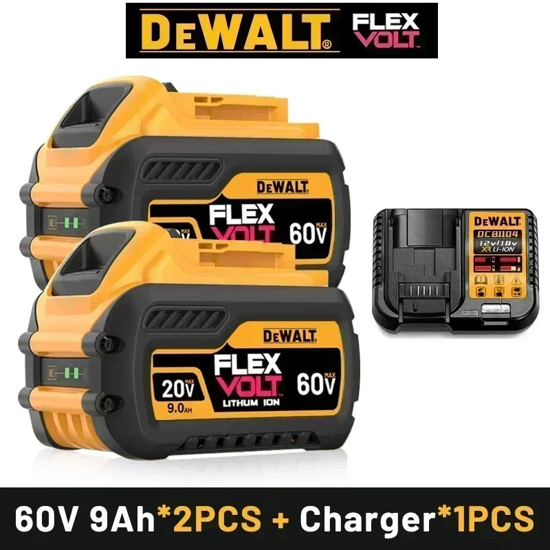👍DeWALT Original Battery 20V/60V 5Ah 6Ah 9Ah MAX FlexVolt for DCB606 DCB205 DCB206 DCB209 DCB182 Power Tool.