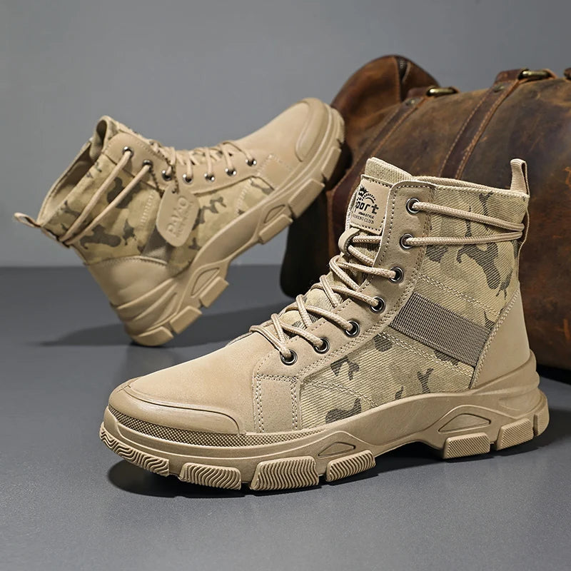 Autumn New High-Top Plus Size Casual Sports Shoes, Outdoor Hiking Boots, Comfortable Thick Sole Lightweight Casual Walking Shoes, Suitable for All-Season Daily Outdoor Activities, Walking And Travel, Mountaineering, Camping G