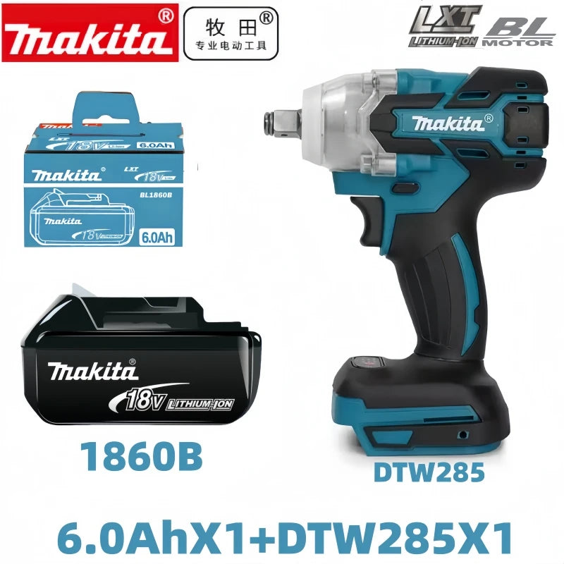 100% Original Makita Battery, 18V 6.0Ah Rechargeable Battery, Replacing Makita BL1830B L1840B L1850B L1860B, Power Tool Battery