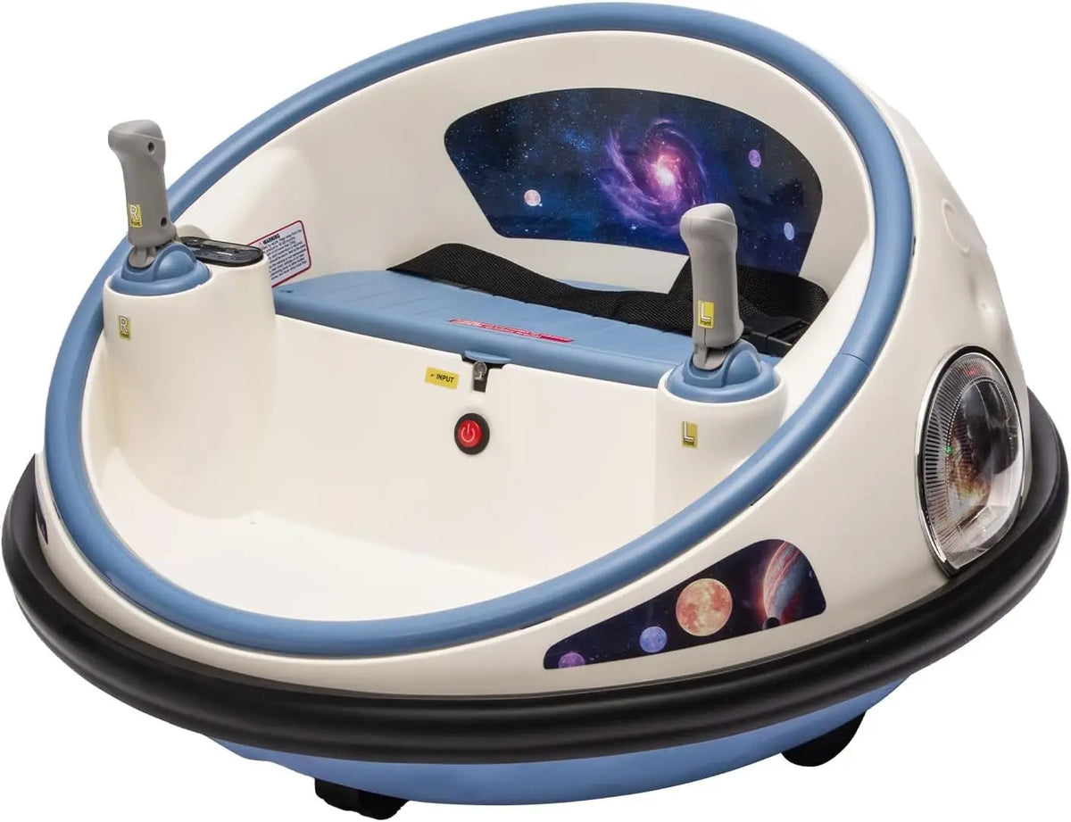 Kids Electric Bumper Car Ride-On, 12V Spinning Vehicle with 360° Rotation