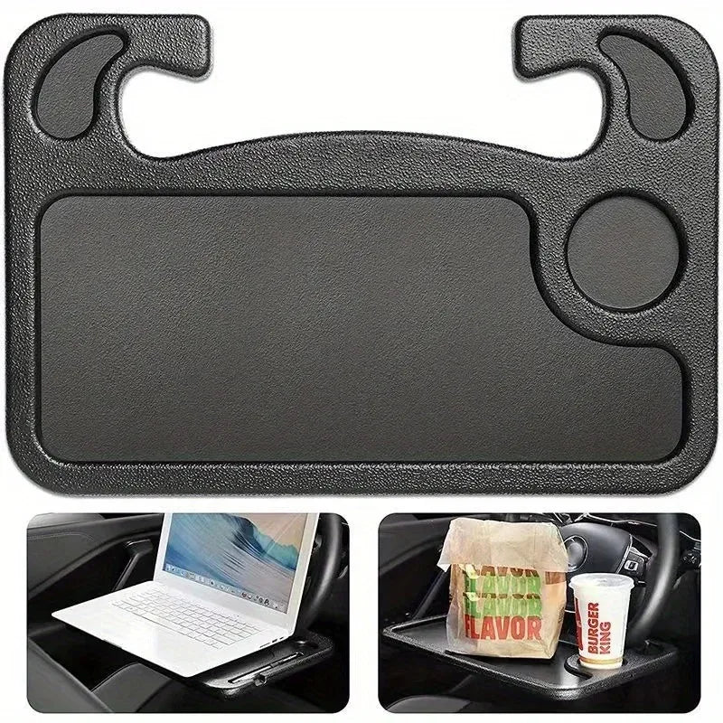 Car Tray Table Computer Desk Mount Stand Eat Work Car Steering Wheel Dining Table Bracket Drink Food Coffee Tray Board