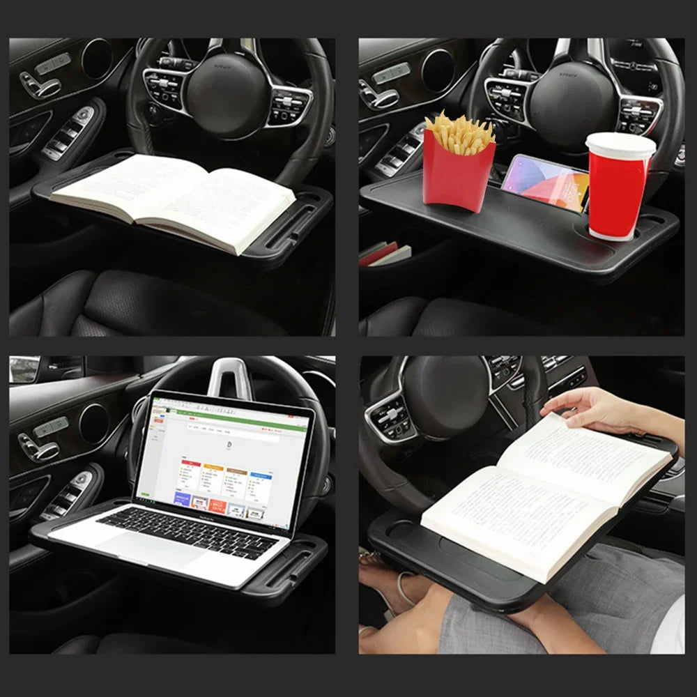 1PC Portable Car Laptop desktop Stand, Steering Wheel Dining Table Stand