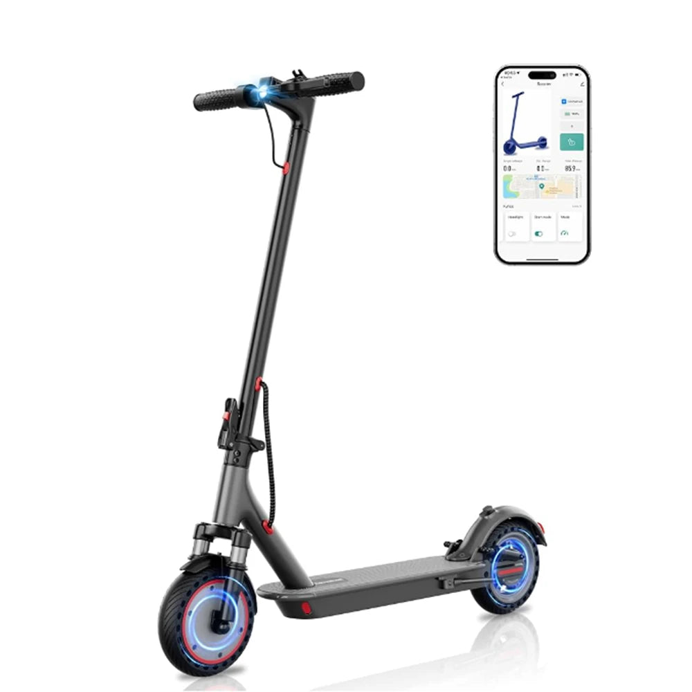 2026 New 10inch Electric Scooter 500W 22MPH Max Speed Adult APP Smart Scooter Shock-absorbing Anti-skid Folding Electric Scooter for Adult