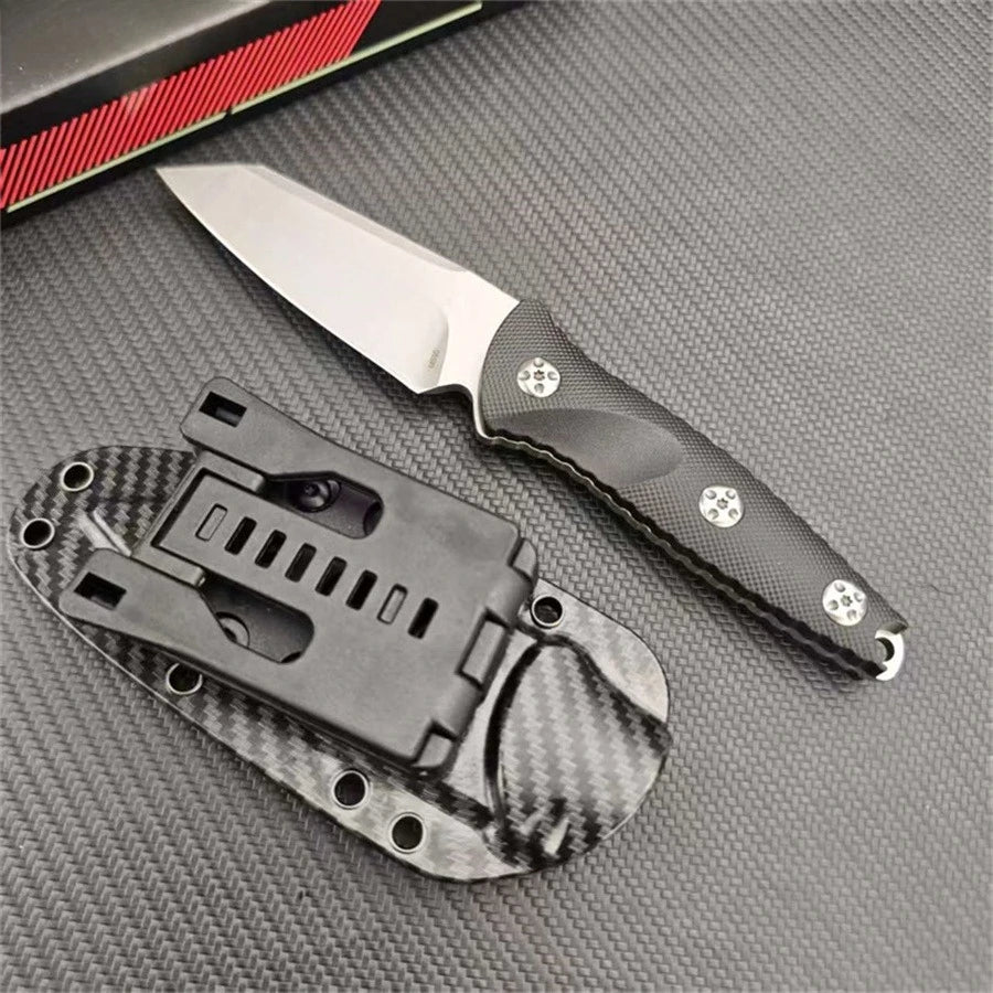 Outdoor Tools 93M-10 Socom Alpha Warcom Fixed Blade Knife 3.72" Stonewashed Wharncliffe Blade with Kydex Sheath Straight Knives