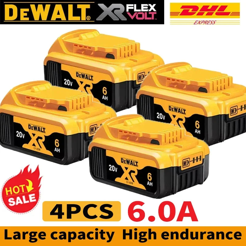 👍DeWALT Original Battery 20V/60V 5Ah 6Ah 9Ah MAX FlexVolt for DCB606 DCB205 DCB206 DCB209 DCB182 Power Tool.