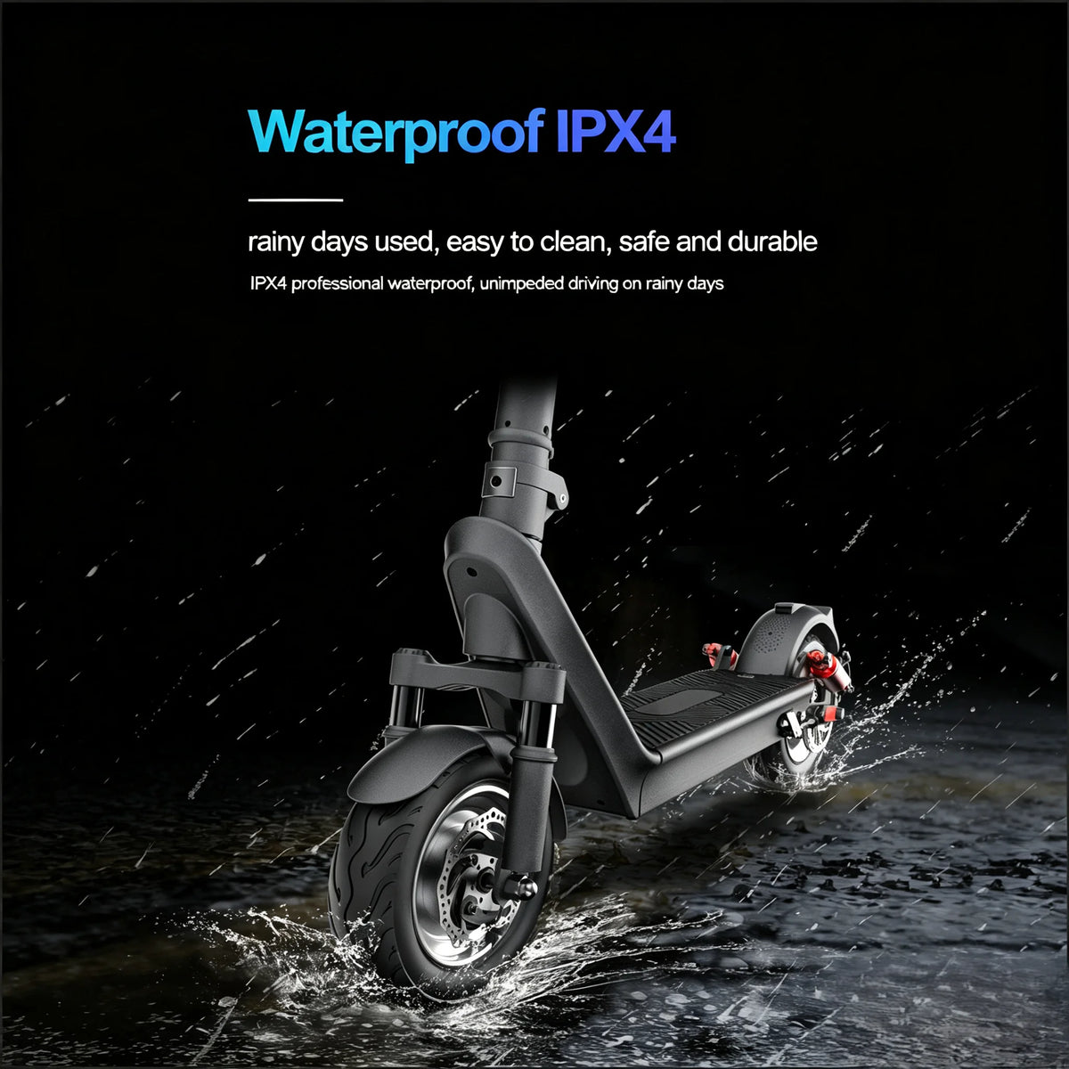 X9B Adult Folding Electric Scooter, 850W Motor, Max 40km/h Speed, 60km Long Range, Removable Battery, Front & Rear Dual Shock Absorbers, 10-inch Tubeless Tires, IPX4 Waterproof Commuter E Scooter