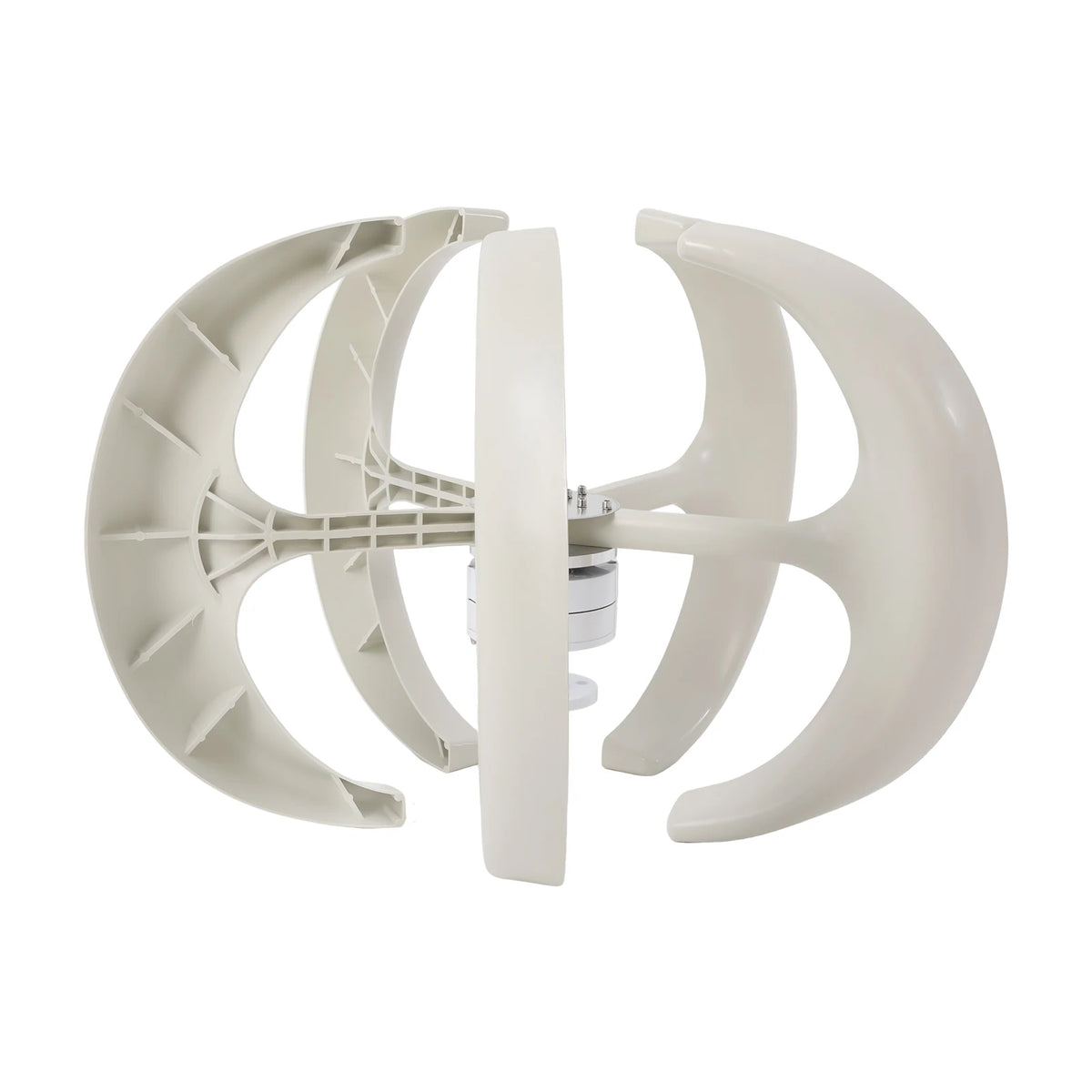 600W Wind Generator 12V, White Lantern Vertical Wind Turbine Kit with MPPT Controller, Low Start Speed 2m/s High Power
