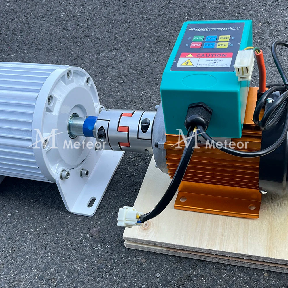 Free Energy 10KW 20KW 30KW 50KW Permanent Magnet Generator 220V 380V Magnetic Alternator With 220V Adjustable Speed Motor