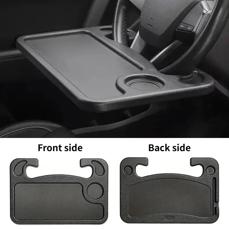 Car Tray Table  Computer Desk Mount Stand Eat Work Car Steering Wheel Dining Table Bracket Drink Food Coffee Tray Board