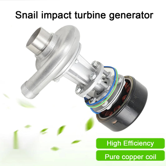 1000W 110-220V Snail Impact Water Turbine Generator 3500 RPM High-quality Energy Saving Outdoor Micro Hydroelectric Generator