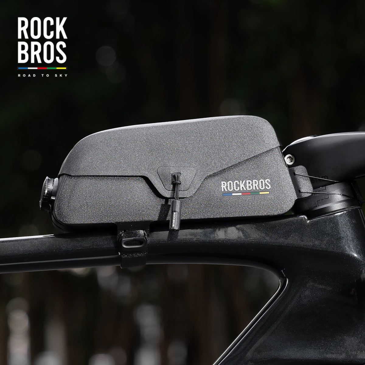 ROCKBROS ROAD TO SKY Magnetic Bicycle Bags Lid Top Tube Bag Waterproof Suction Front Bag Mobile Phone Bags