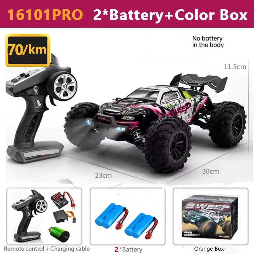 SCY 16101PRO, 16102PRO, 16103 4WD 1:14 RC Brushless High-speed Remote Control Car, 70KM/H Or 50KM/H Kilometers Per Hour, Toy Racing Car Gift