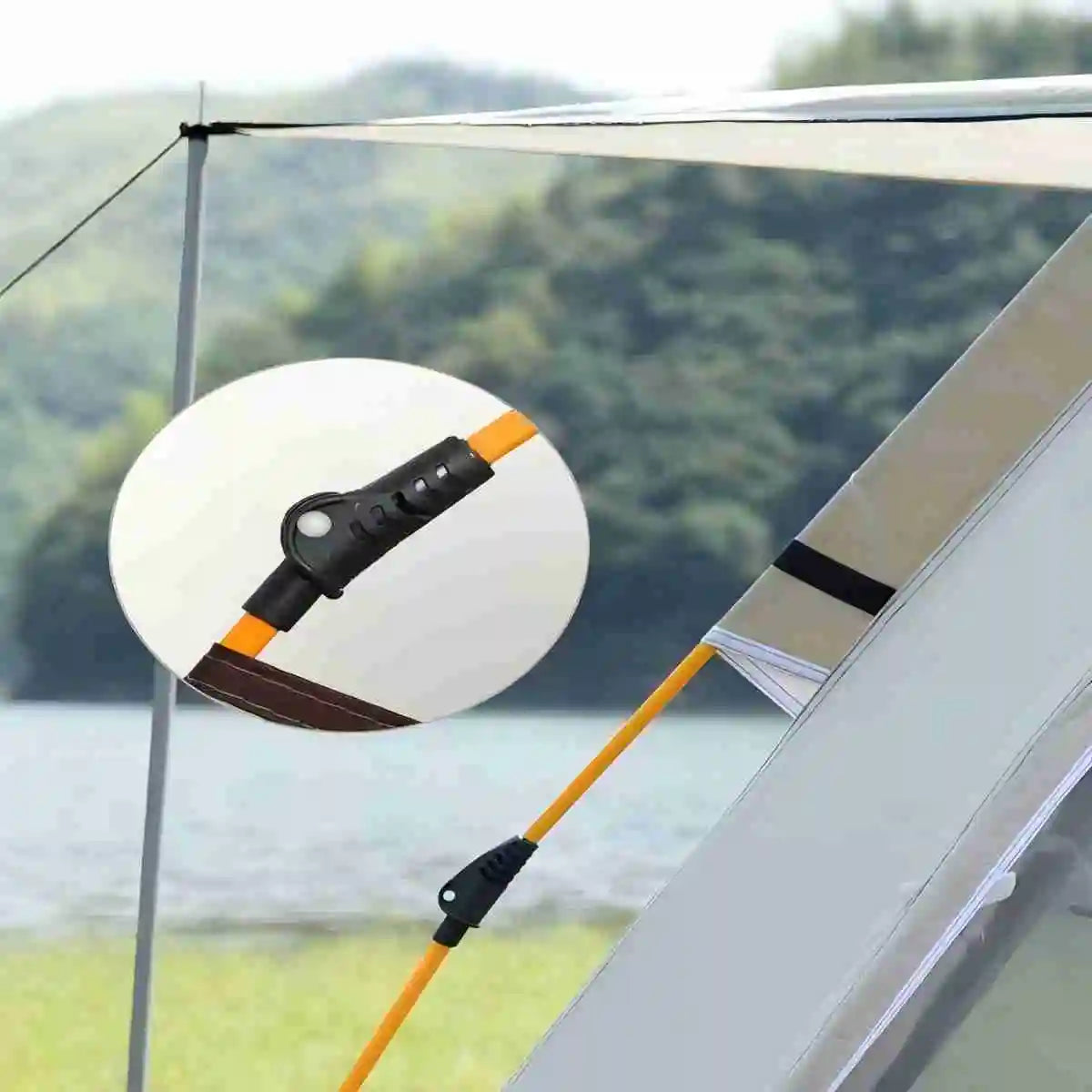Outdoor Shelter Sunshade Self-Driving Travel Camping Tent Reactive Outdoor Camping Tent Two Doors and Two Windows