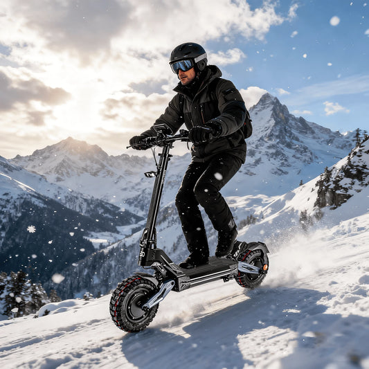 Dual 4000W Motor Electric Scooter for Adults 45MPH Fast E-Scooter 60V 27Ah 11" Off-Road Vacuum Tires 330lbs Heavy Duty