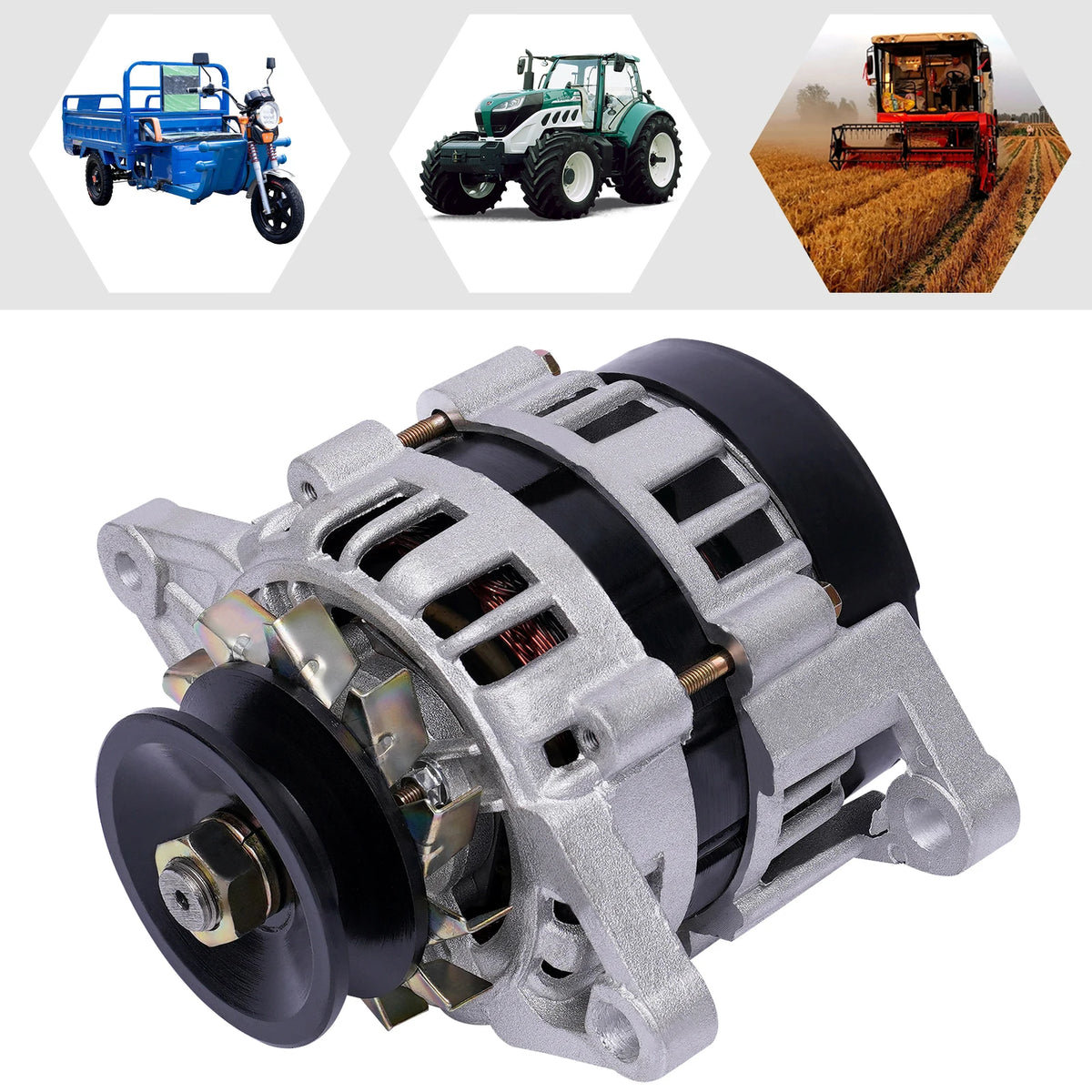 2000W Brushless Generator 24V Permanent Magne Motor for Charging and Lighting Agricultural Vehicles
