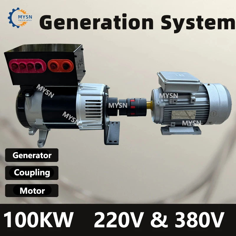 50KW 100KW Permanent Magnet Generator 220v 380v Generator Set Free Energy Generator Power Electrical Generator For Homeuse