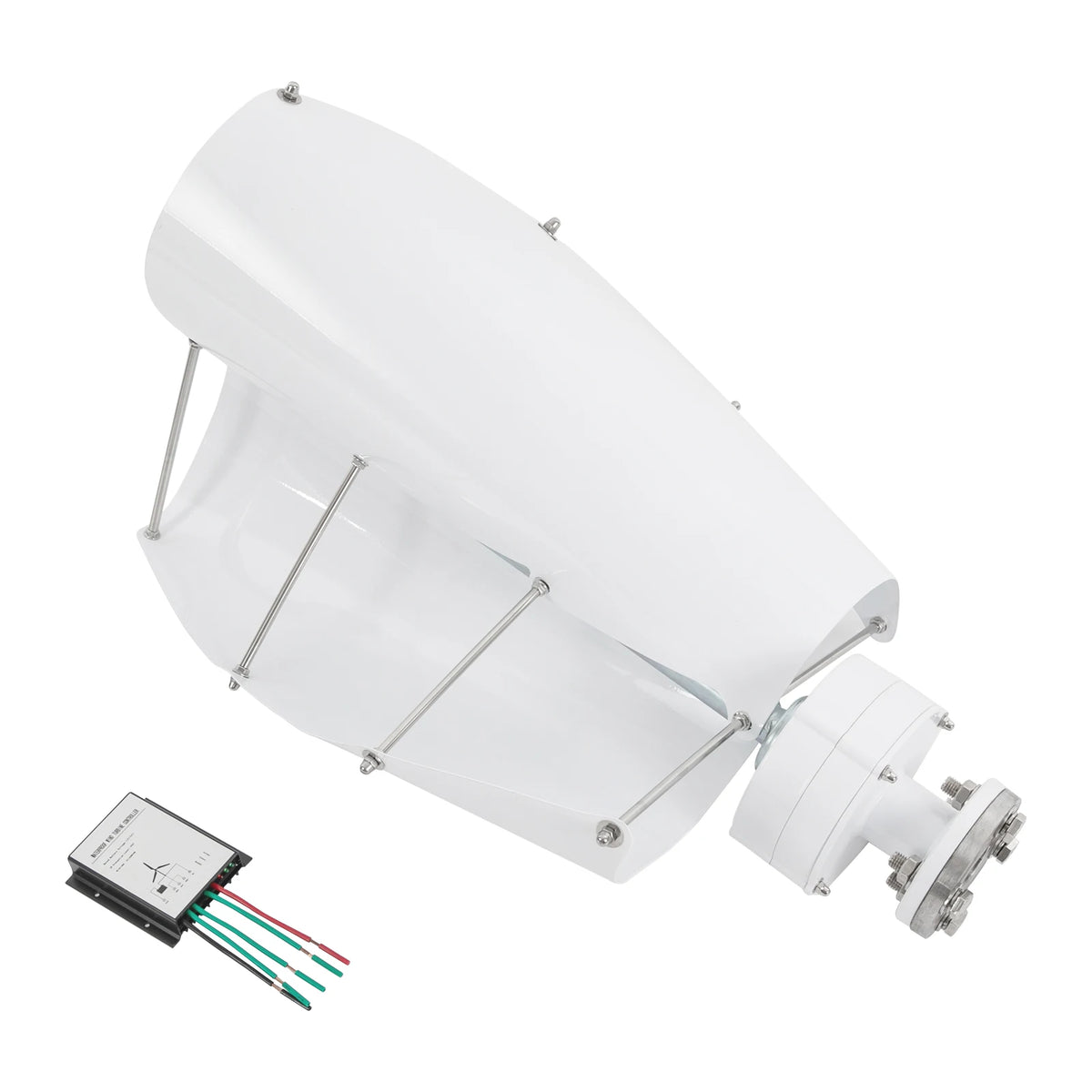 500W Wind Generator 42.65ft/s Vertical Axis Wind Turbine, permanent Magnet Rotor Wind Turbine Power Generation for Energy Supply