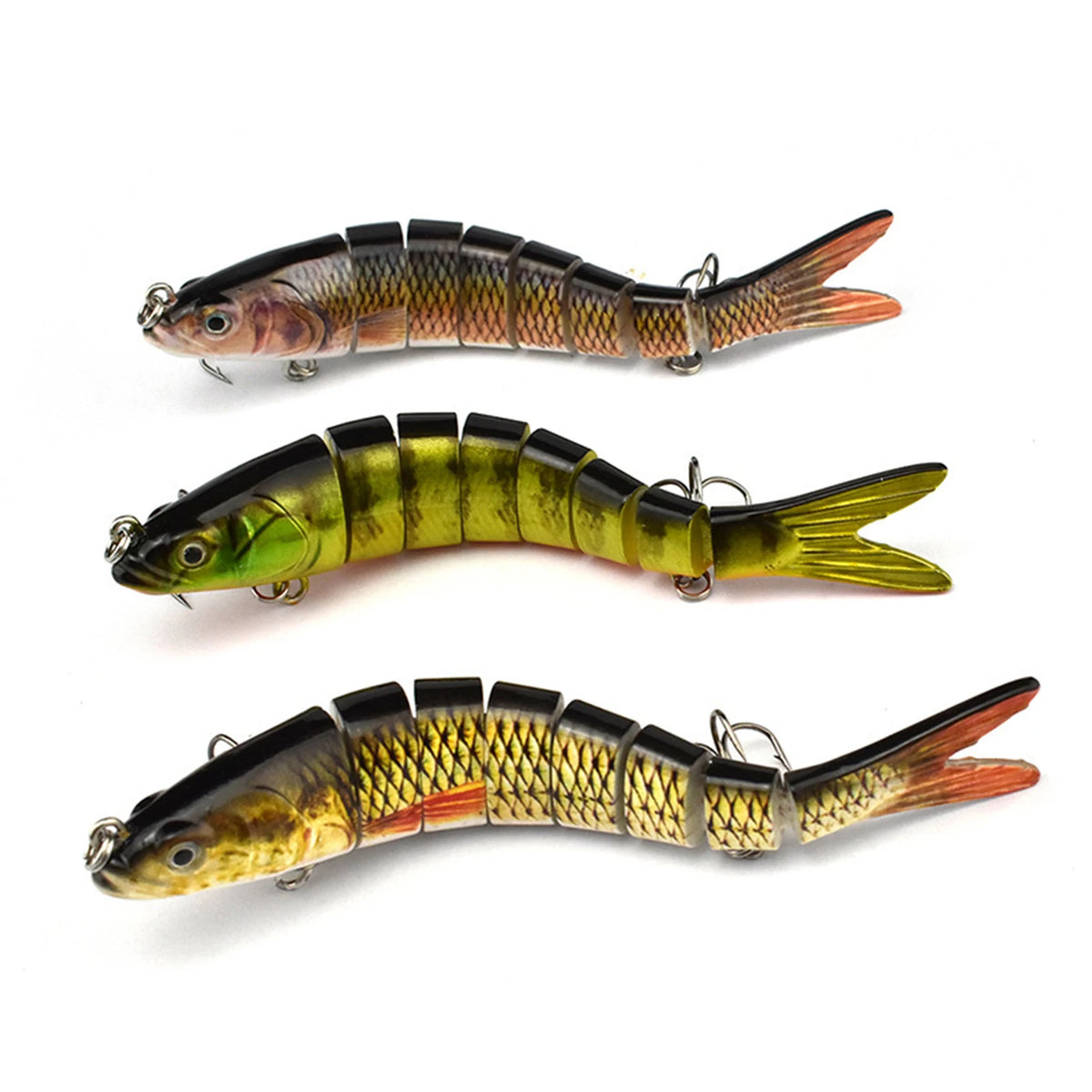 Professional Anglers Fishing Lure Multi-Jointed Swimbait Realistic Sinking Bait for Bass Pike Trout Saltwater Freshwater Gear