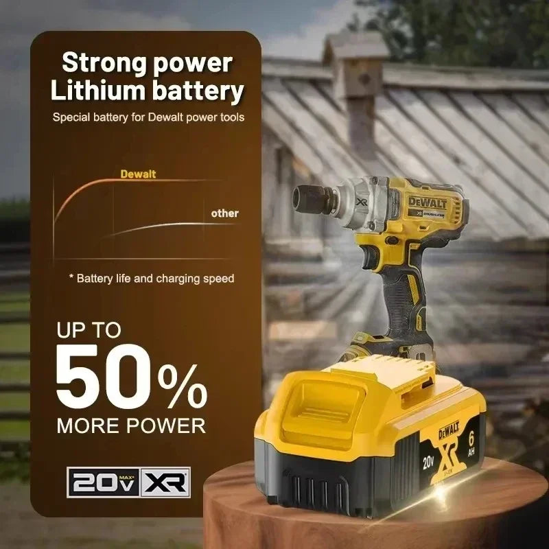 👍DeWALT Original Battery 20V/60V 5Ah 6Ah 9Ah MAX FlexVolt for DCB606 DCB205 DCB206 DCB209 DCB182 Power Tool.