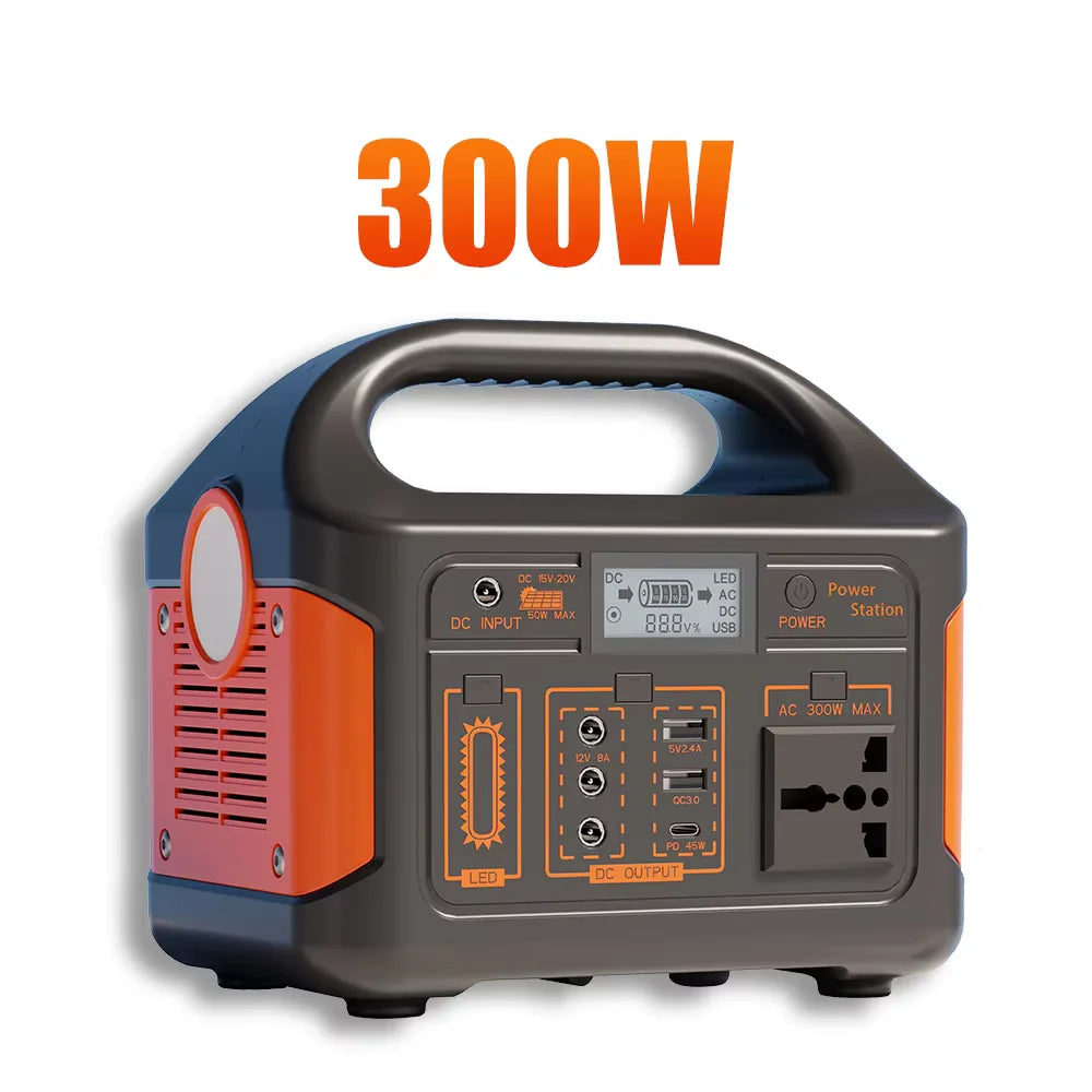 Gaiaray 300W Portable Power Station 110V Charging Station 460.8Wh Solar Generator UPS Backup Power Plant for Home Camping