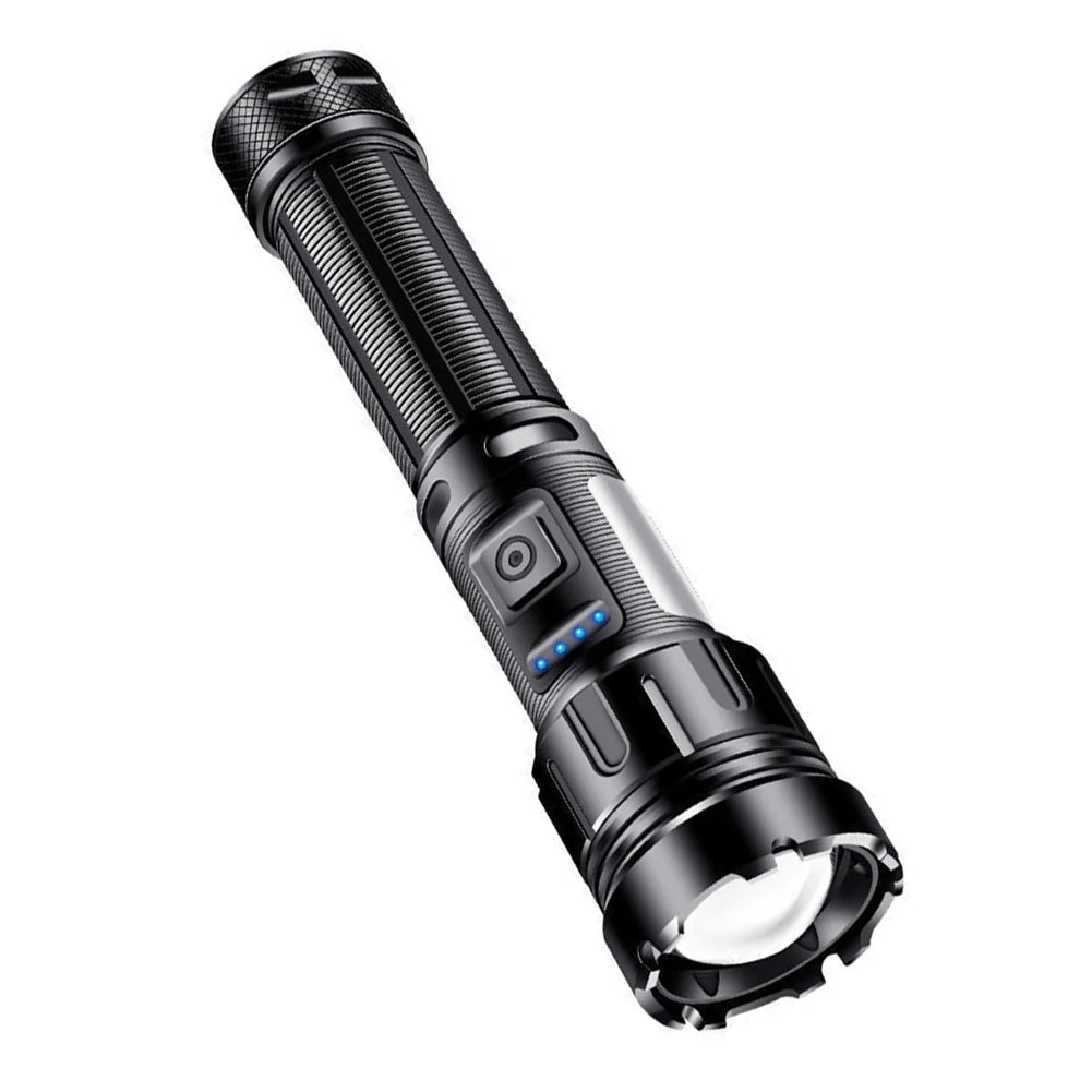 800LM COB LED Torch Lamp 1200mAh XHP50 Portable Flashlight Type-C USB Rechargeable IPX4 Waterproof Camping Fishing Lighting