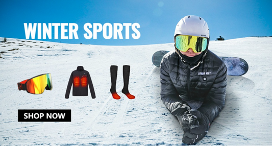 Savior Heated Socks Man Winter Rechargeable Outdoor Sport Thermal Heated Foot Warmer Ski Sports Heated Socks Warm Snowmobile Ski
