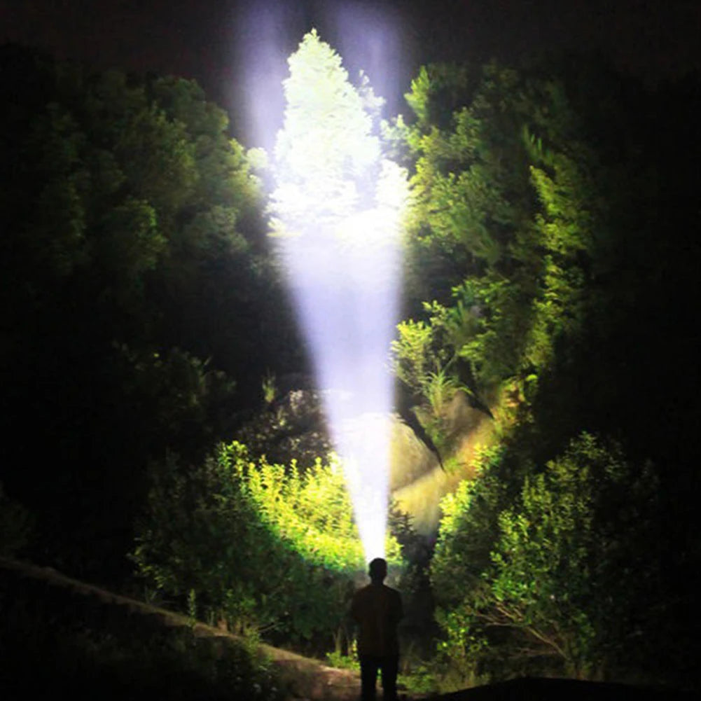 800LM COB LED Torch Lamp 1200mAh XHP50 Portable Flashlight Type-C USB Rechargeable IPX4 Waterproof Camping Fishing Lighting