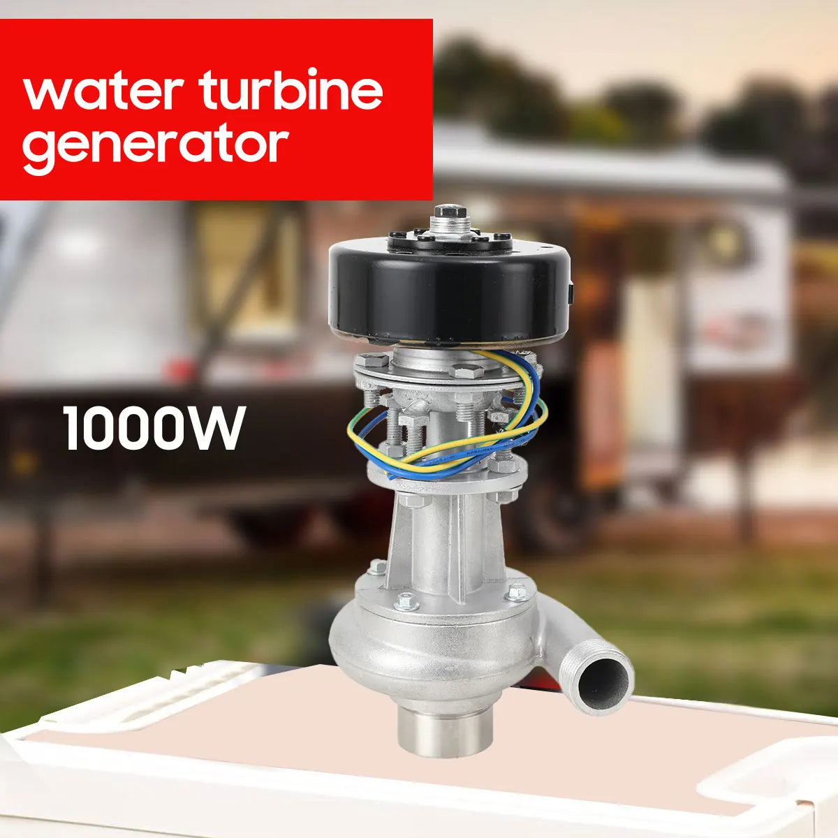 1000W 110-220V Snail Impact Water Turbine Generator 3500 RPM High-quality Energy Saving Outdoor Micro Hydroelectric Generator