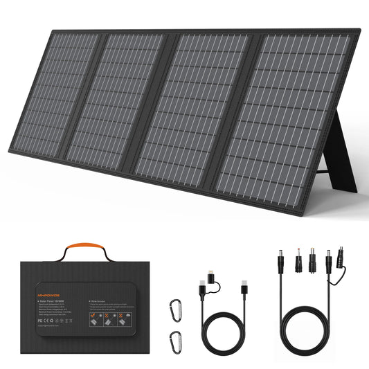 MHPOWOS 18V Portable Solar Charger 60W / 45W Foldable Solar Panel for Solar Generators Outdoor Camping Travel Powerbank Phone